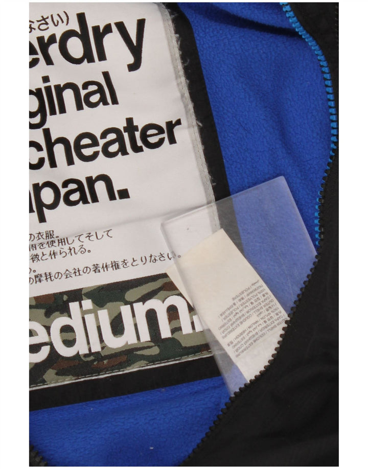 Ανδρικό SUPERDRY Windcheater με κουκούλα Windbreaker Jacket UK 38 Medium Black