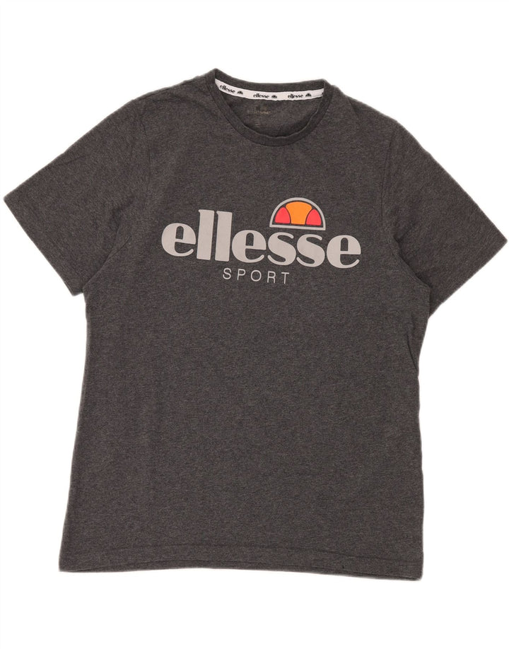 Ανδρικό γραφικό T-Shirt ELLESSE Top Medium Grey Cotton