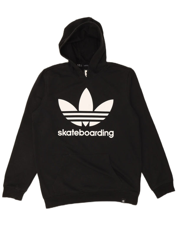 ADIDAS Ανδρικό Skateboarding Graphic Hoodie Jumper Μεσαίο μαύρο βαμβακερό