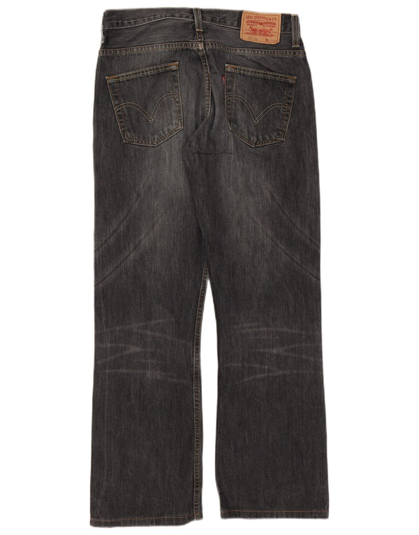 Levi's Mens 507 Bootcut Jeans W31 L29 Μαύρο βαμβακερό