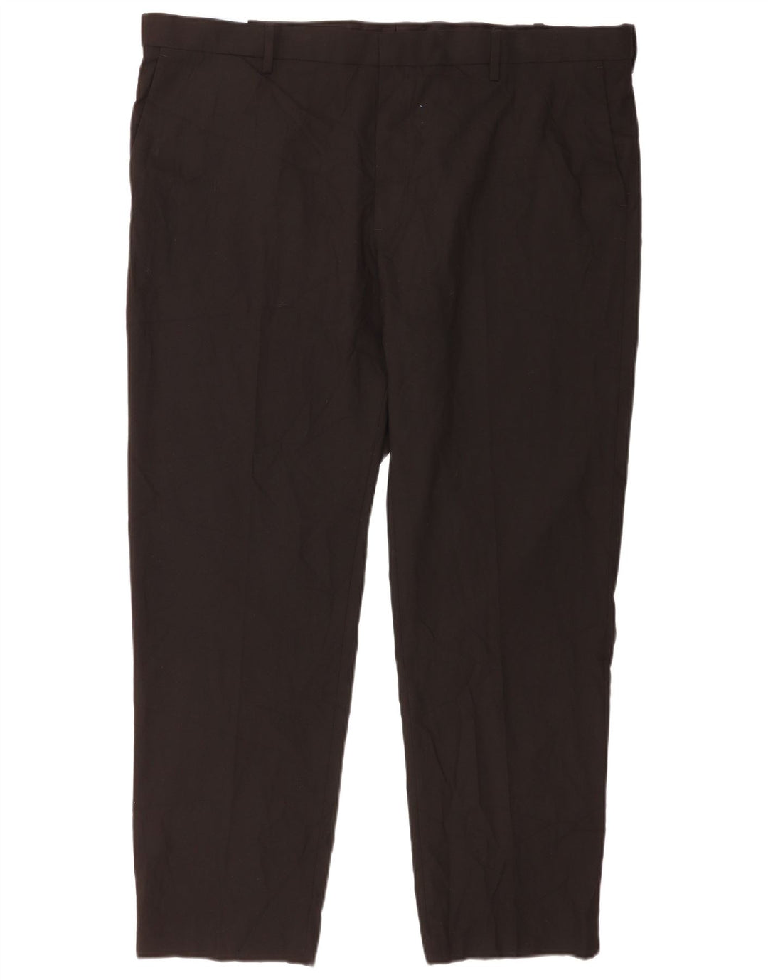 Marks & Spencer Ανδρικό παντελόνι Chino με κανονική εφαρμογή W44 L31 μαύρο πολυεστέρα