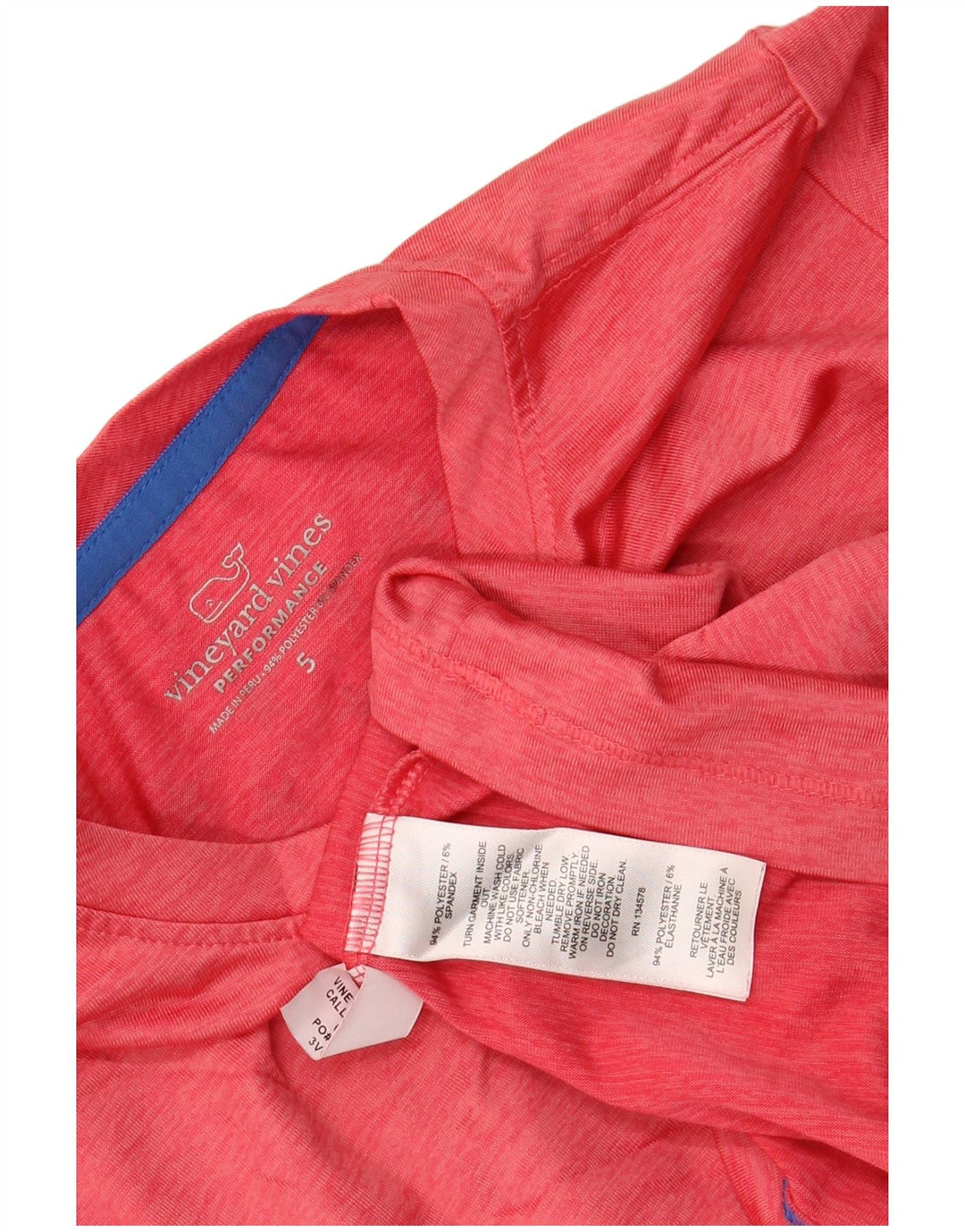 VINEYARD VINES Boys Performance Graphic T-Shirt Top 4-5 Years Pink