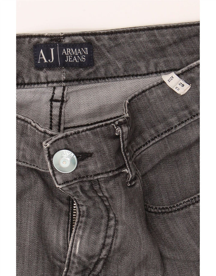ARMANI Womens Slim Jeans W29 L27 Grey Cotton Vintage Armani and Second-Hand Armani from Messina Hembry 
