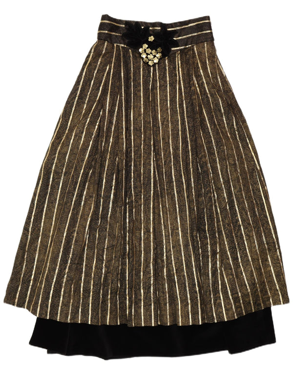 PFISTER Γυναικεία ψηλόμεση φούστα σε γραμμή Α EU 38 Medium W26 Χρυσό ριγέ