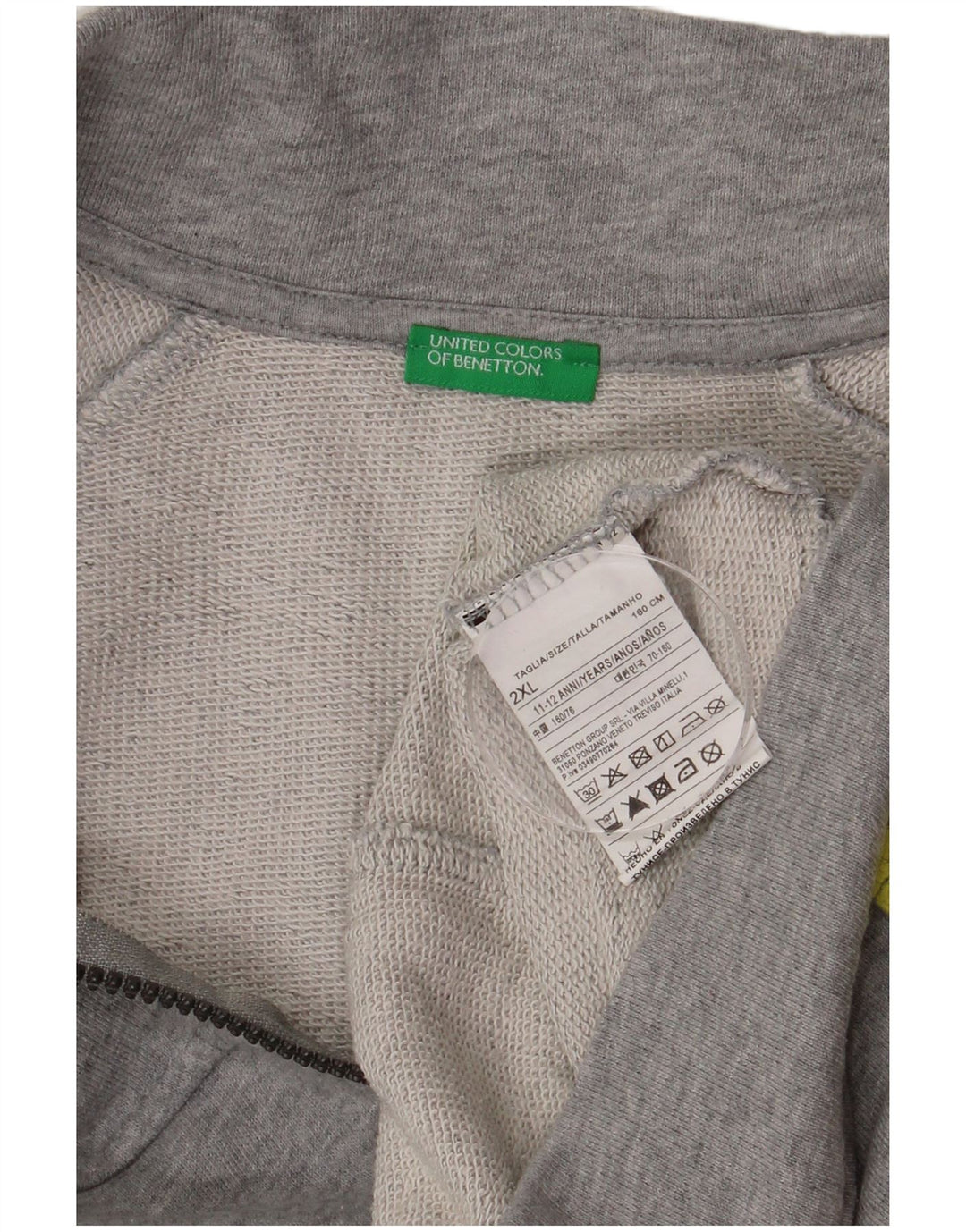 Μπουφάν Benetton Boys Graphic αθλητική φόρμα 11-12 ετών 2XL Grey Flecked
