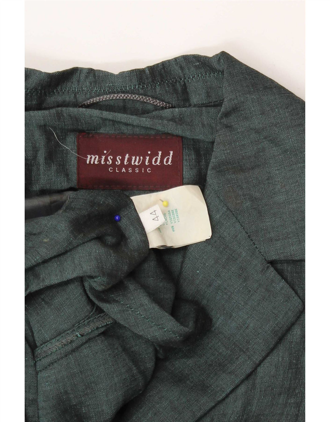 Misstwidd Γυναικείο Μπουφάν Blazer IT 44 Μεσαίο Πράσινο Λινό