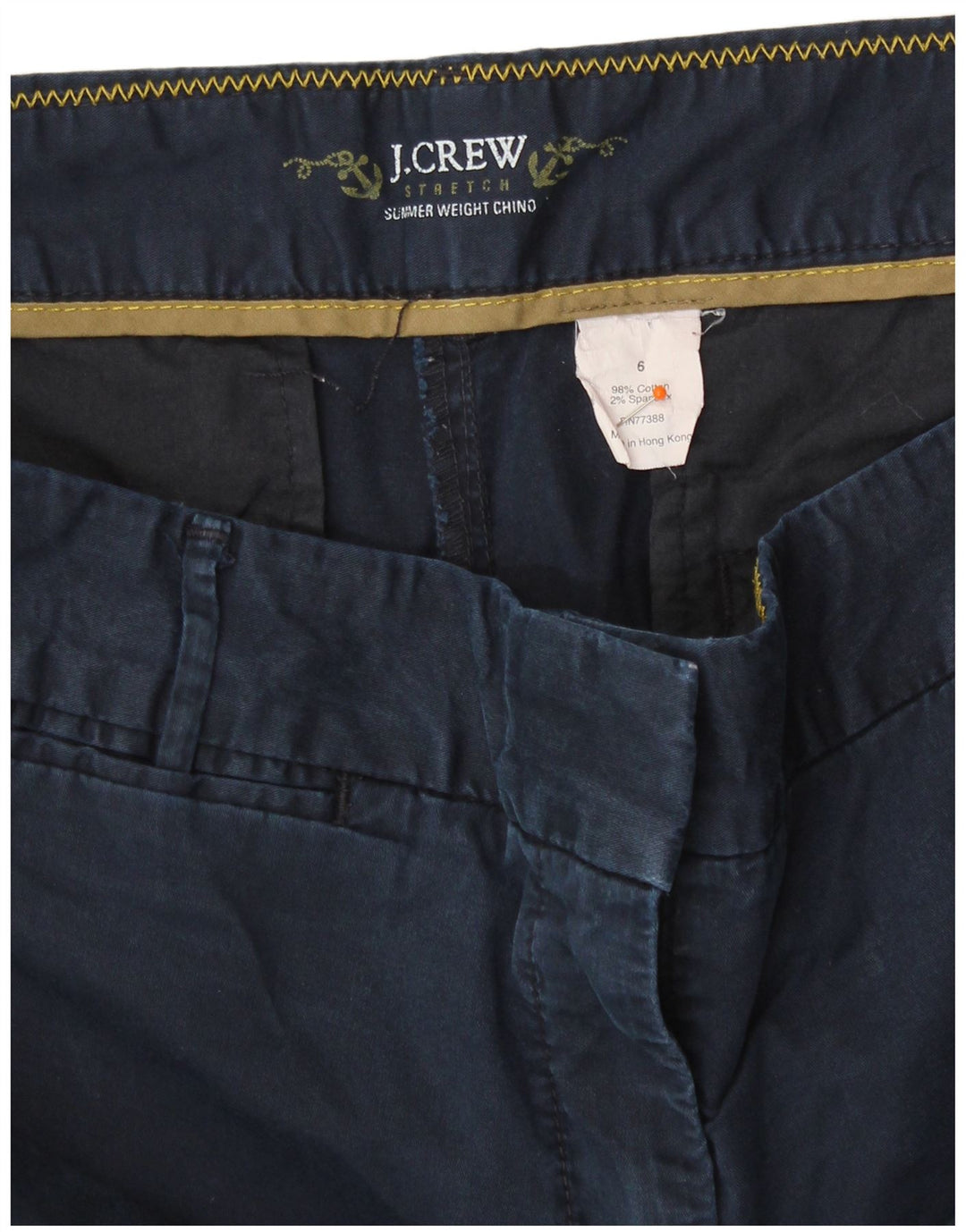 J. CREW Γυναικείο σορτς Chino US 6 Medium W32 Navy Blue Cotton