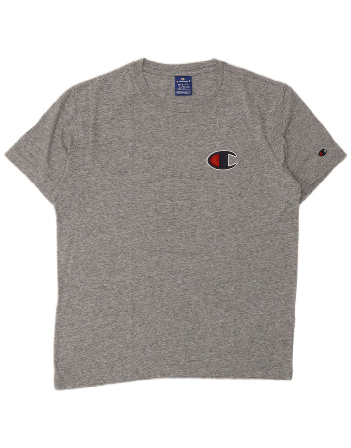 Ανδρικό γραφικό T-Shirt CHAMPION Τοπ μεσαίου γκρι βαμβακερό