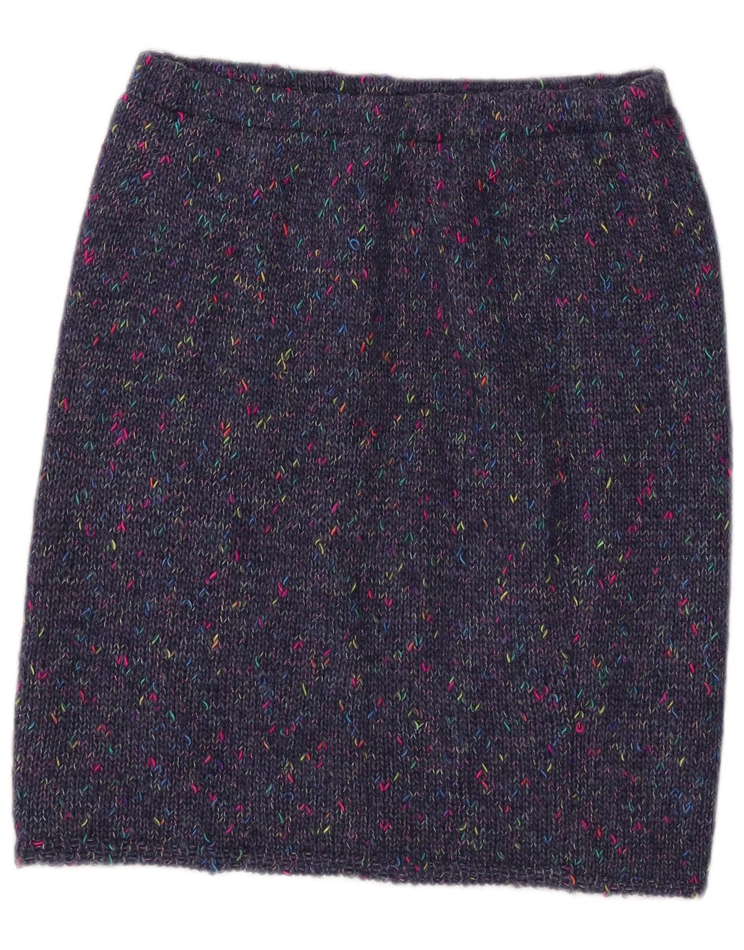 Γυναικεία πλεκτή ίσια φούστα VINTAGE W30 Medium Navy Blue Flecked