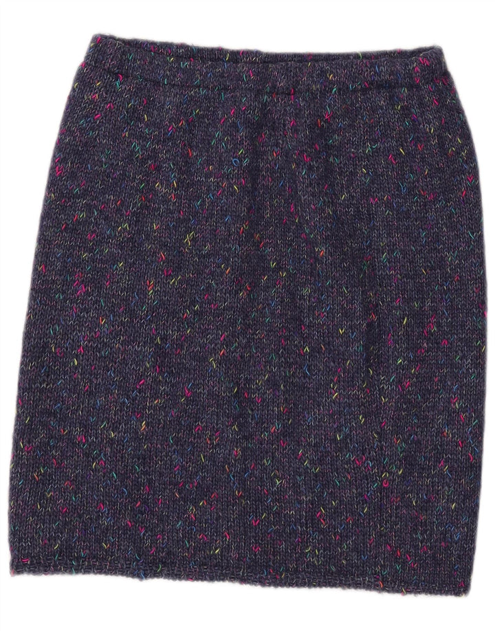 Γυναικεία πλεκτή ίσια φούστα VINTAGE W30 Medium Navy Blue Flecked