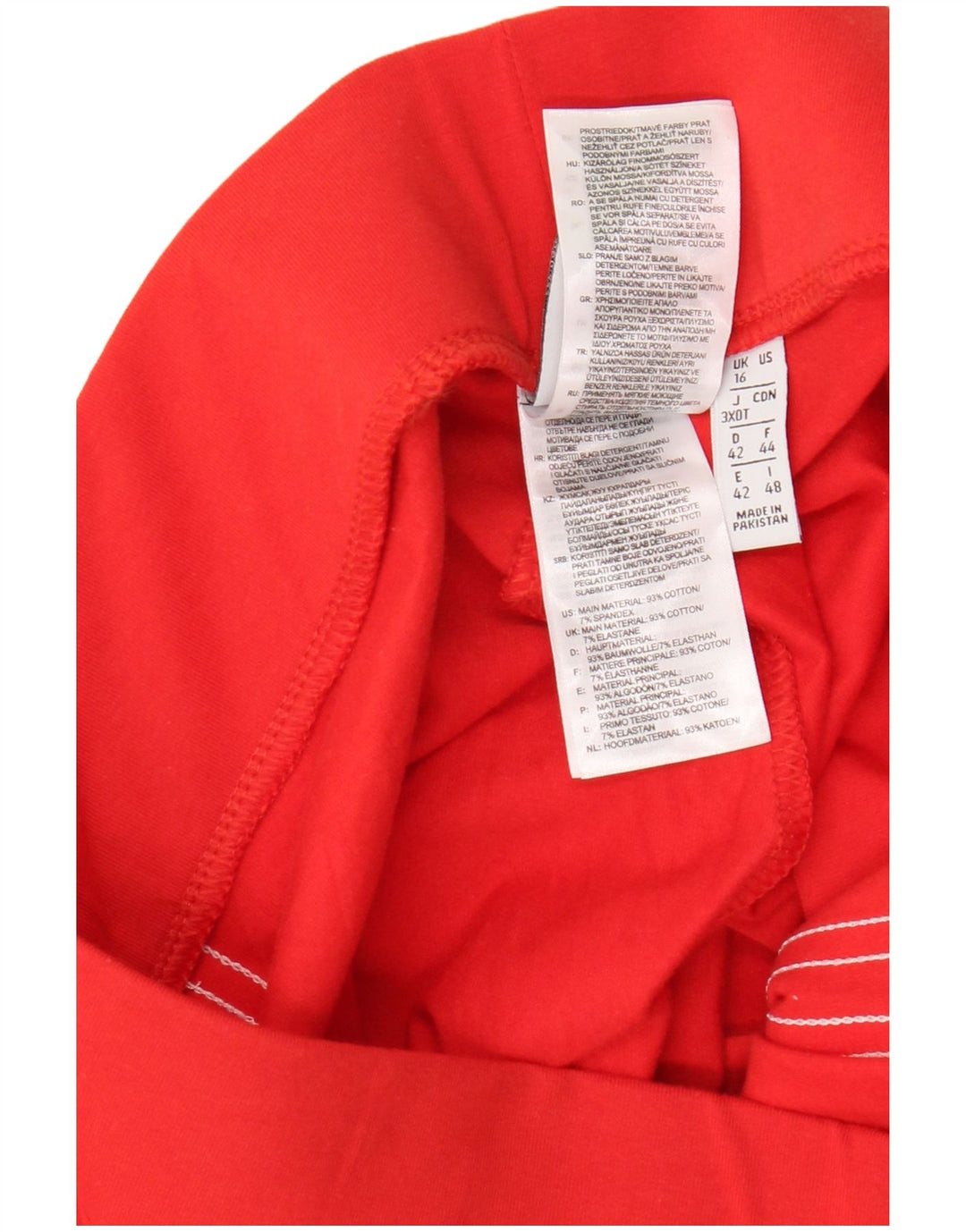 Γυναικείο κολάν ADIDAS UK 16 μεγάλο κόκκινο βαμβακερό