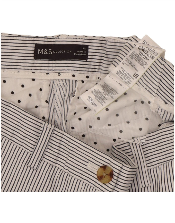 MARKS & SPENCER Γυναικείο σορτς Chino UK 12 Medium W30 White Ripe
