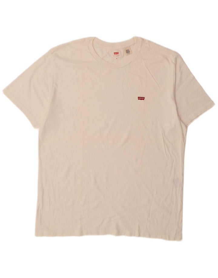 Ανδρικό T-Shirt LEVI'S Top XL Λευκό βαμβακερό