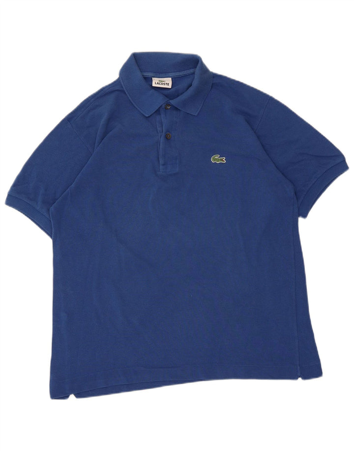 Ανδρικό μπλουζάκι πόλο Lacoste, μέγεθος 3, μικρό μπλε βαμβακερό