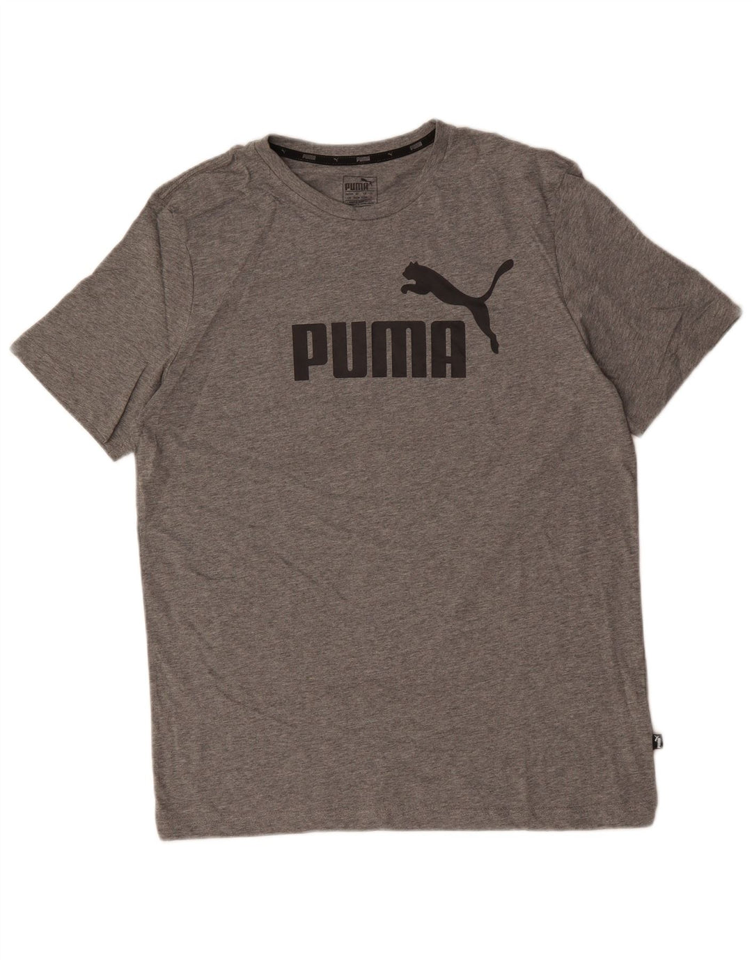 Ανδρικό γραφικό μπλουζάκι PUMA Top Large Grey Flecked