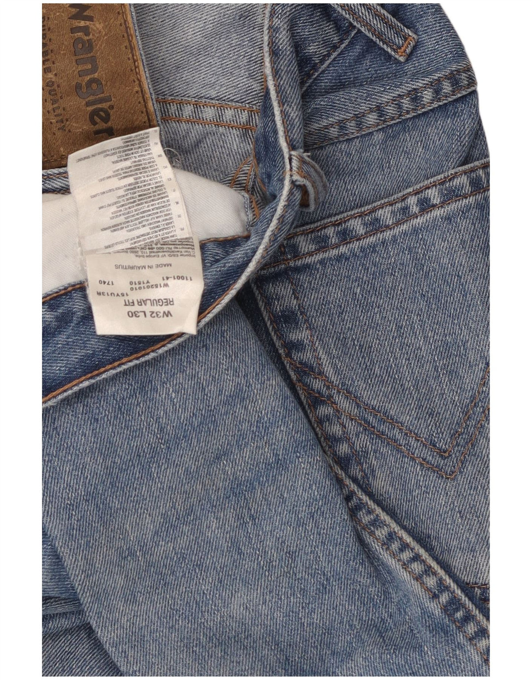 Ανδρικό τζιν WRANGLER Regular Fit ίσιο W32 L30 Μπλε βαμβακερό
