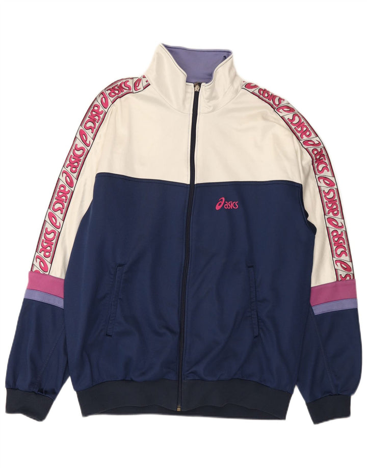 Ανδρική φόρμα γραφικής φόρμας Asics Top Jacket IT 56 XL Blue Colourblock Polyamide