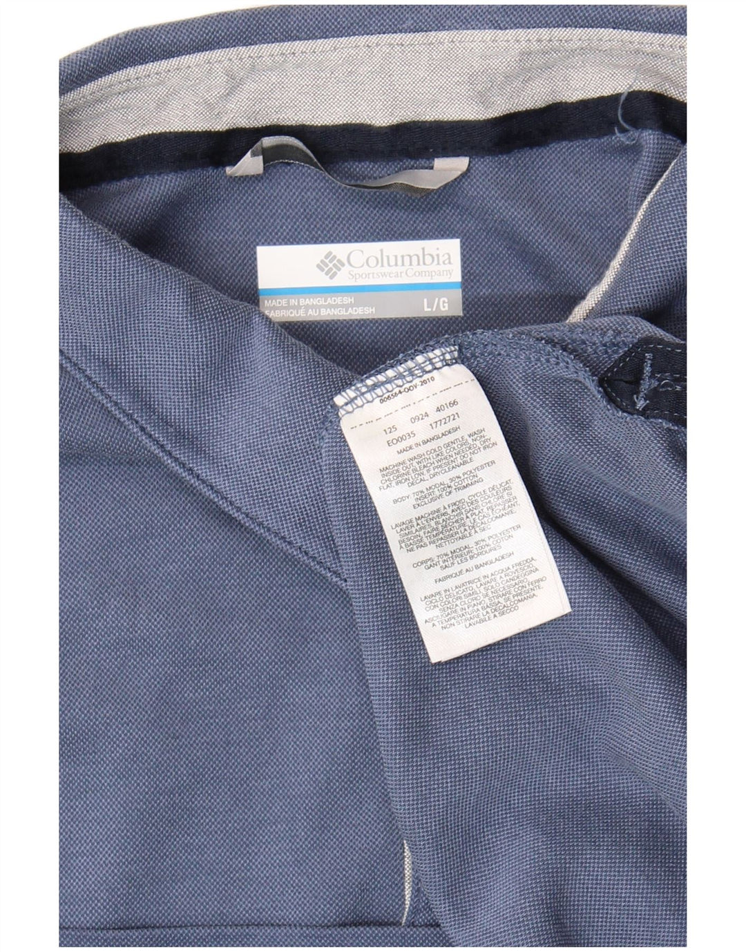 Ανδρικό πουκάμισο πόλο Columbia Large Blue Modal