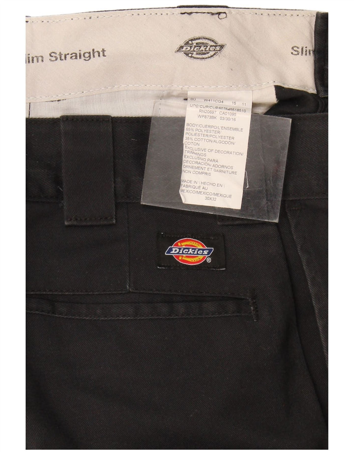 Dickies Ανδρικό ίσιο παντελόνι Chino W30 L32 Μαύρο πολυεστέρα