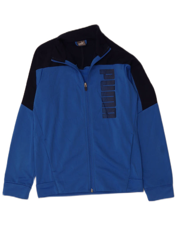 Puma Boys Graphic αθλητική φόρμα Top Jacket 11-12 Years Blue Colourblock