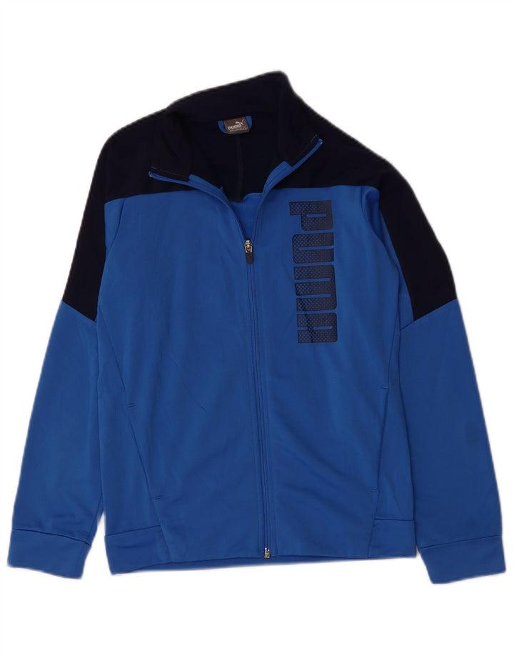 Puma Boys Graphic αθλητική φόρμα Top Jacket 11-12 Years Blue Colourblock
