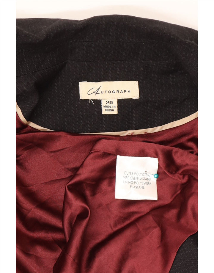 Marks & Spencer Γυναικείο Μπουφάν Blazer Autograph UK 20 2XL Μαύρη ρίγα