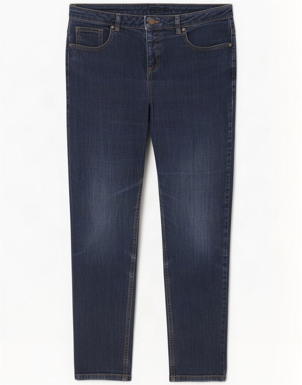Hobbs Womens Slim Jeans UK 14 Large W32 L28 Navy Blue Cotton