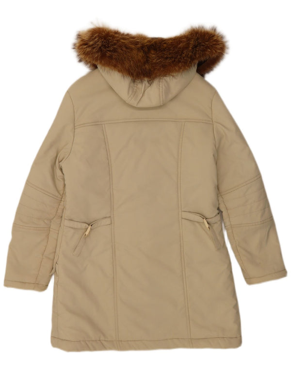 Lee Γυναικείο παλτό με κουκούλα UK 16 Large Beige