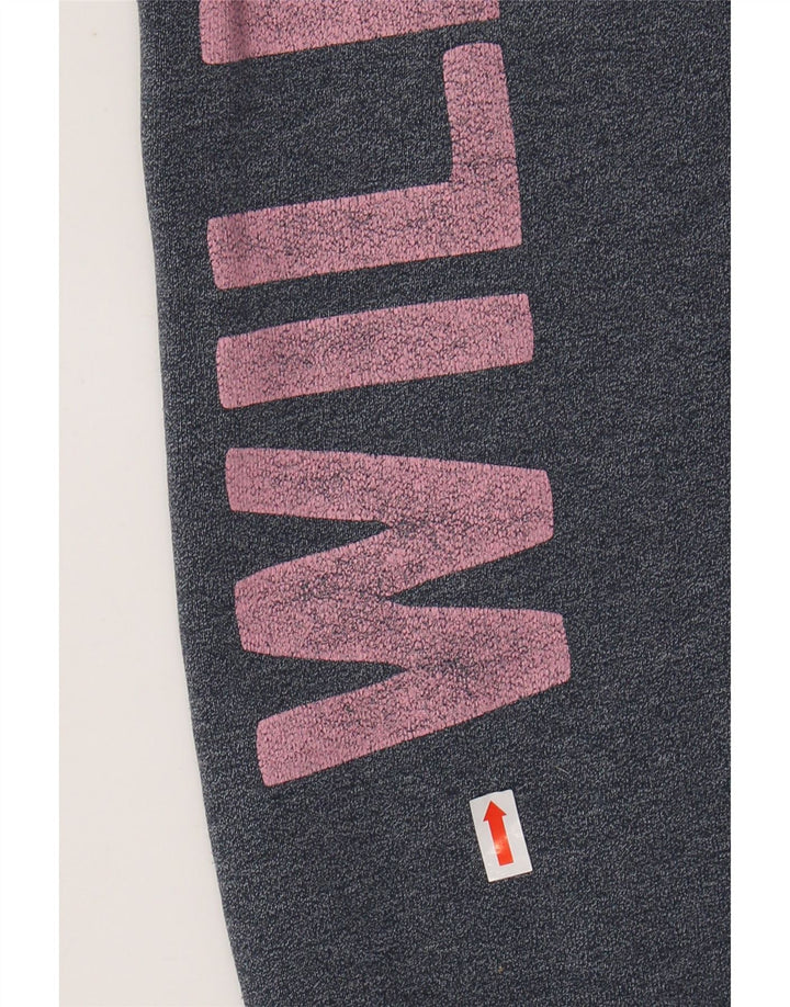 JACK WILLS Γυναικεία αθλητική φόρμα γραφικών παντελόνι Joggers UK 8 Small Navy Blue