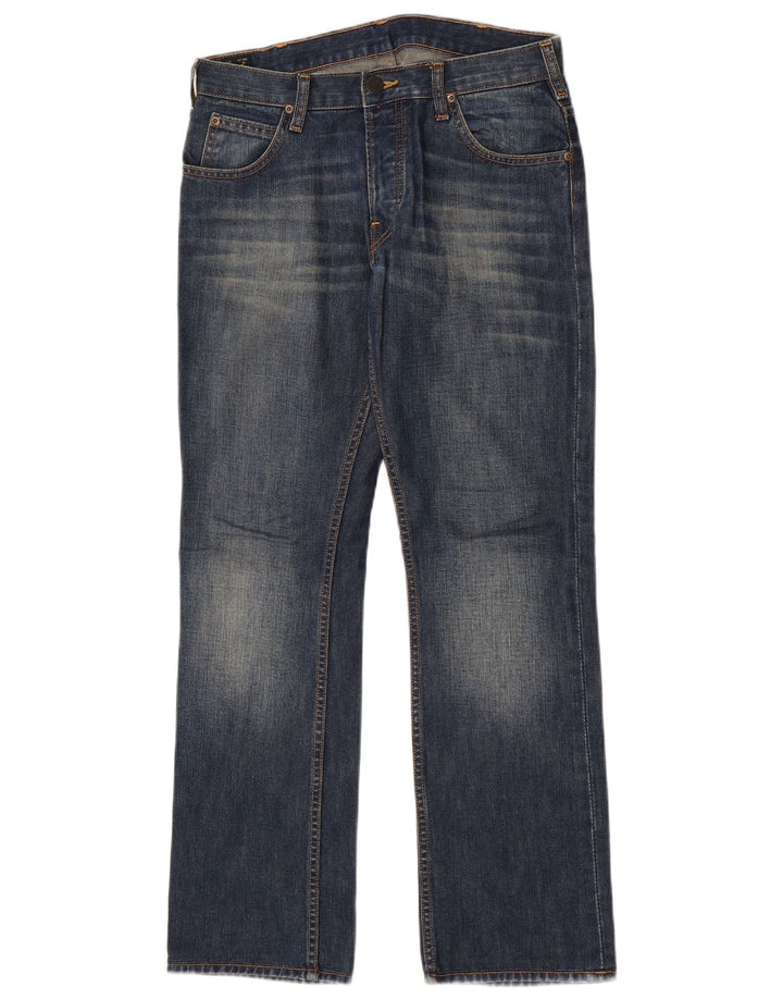 Lee Mens Knox Straight Jeans W30 L32 Μπλε βαμβακερό