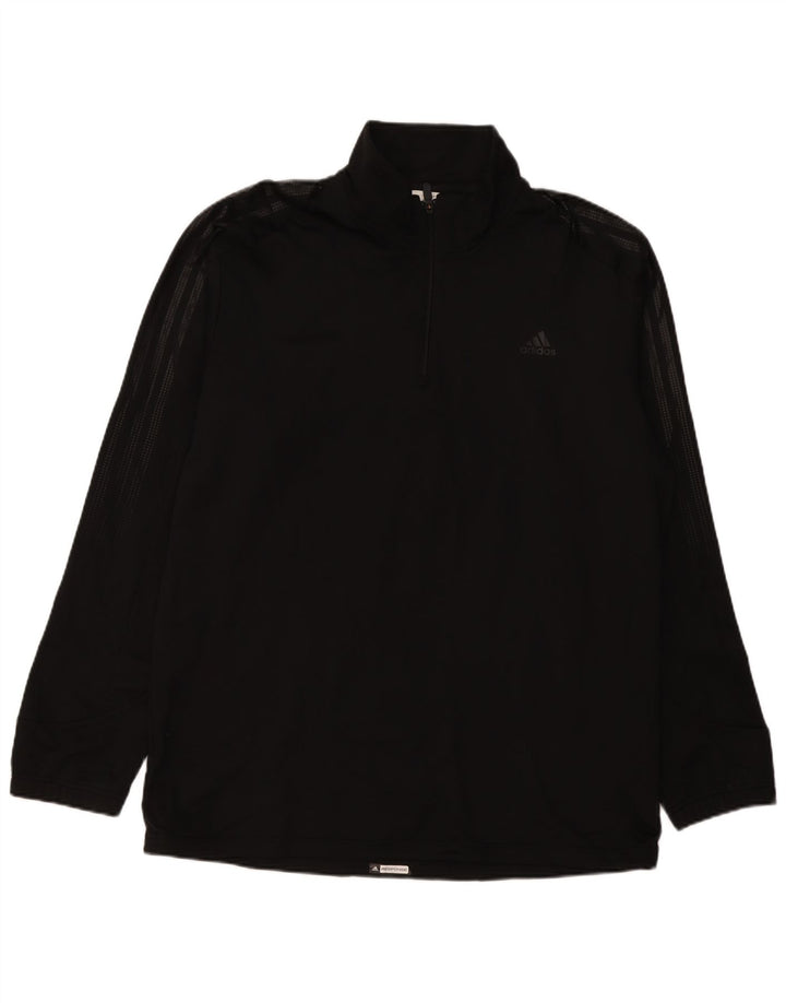 Ανδρικό φούτερ ADIDAS Climawarm με φερμουάρ Jumper XL Μαύρο Πολυεστέρας