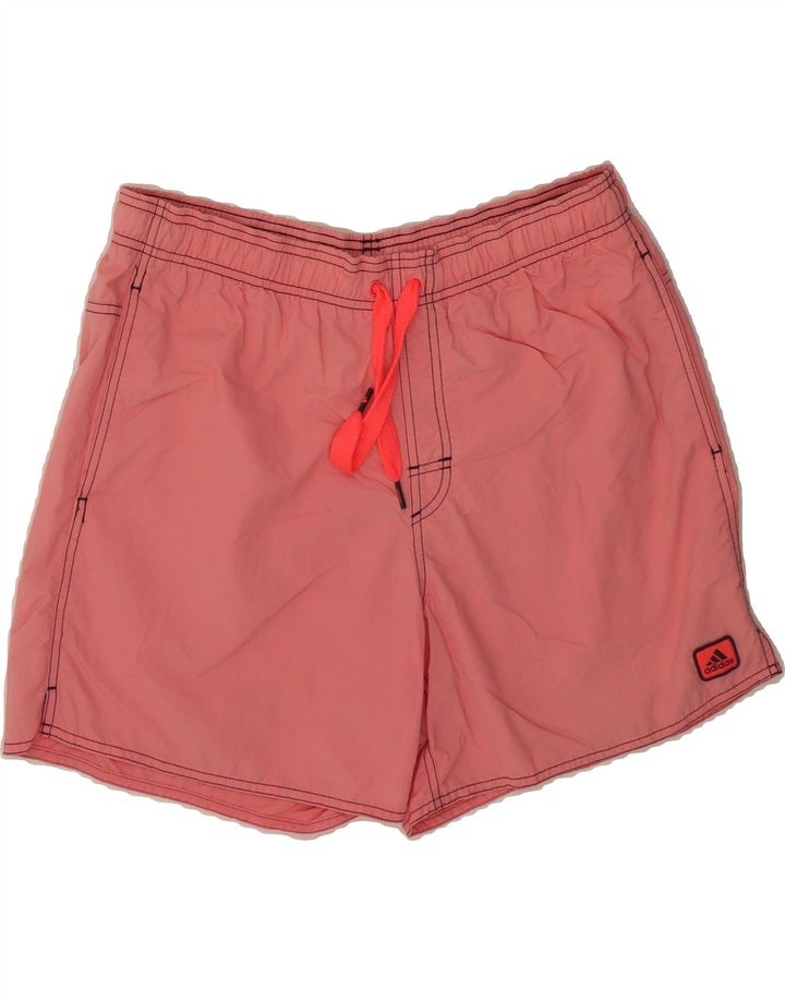 ADIDAS Mens Swimming Shorts Medium  Pink Polyester Vintage Adidas and Second-Hand Adidas from Messina Hembry 