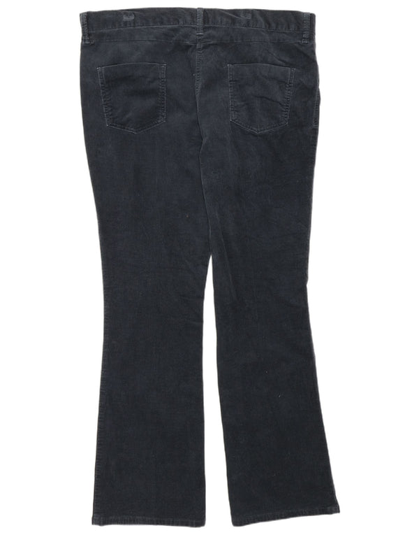 Marks & Spencer Γυναικείο ψηλόμεσο κοτλέ παντελόνι UK 16 Large W36 L31 Nav