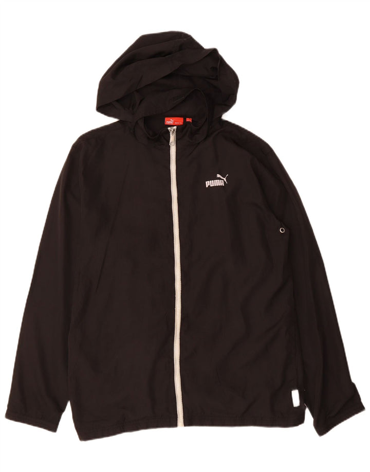 Φόρμα PUMA Boys Hooded Top Jacket 13-14 Years XL Black Polyester