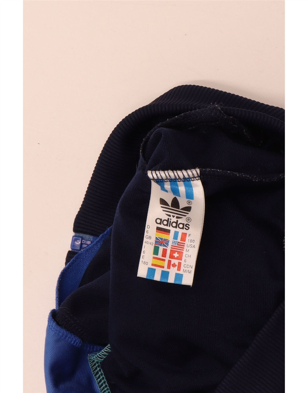 Ανδρική φόρμα Adidas Top Jacket UK 40/42 Medium Blue Colorblock Polyester