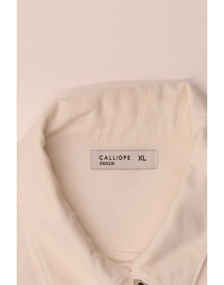 Calliope Γυναικείο Τζιν Μπουφάν UK 18 XL Λευκό