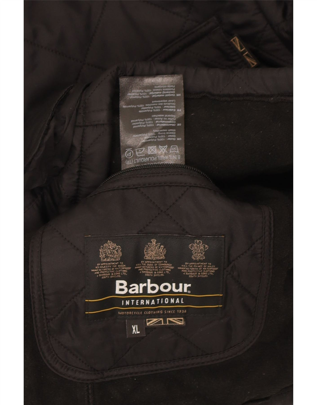 Ανδρικό καπιτονέ μπουφάν Barbour UK 42 XL Μαύρο Πολυαμίδιο
