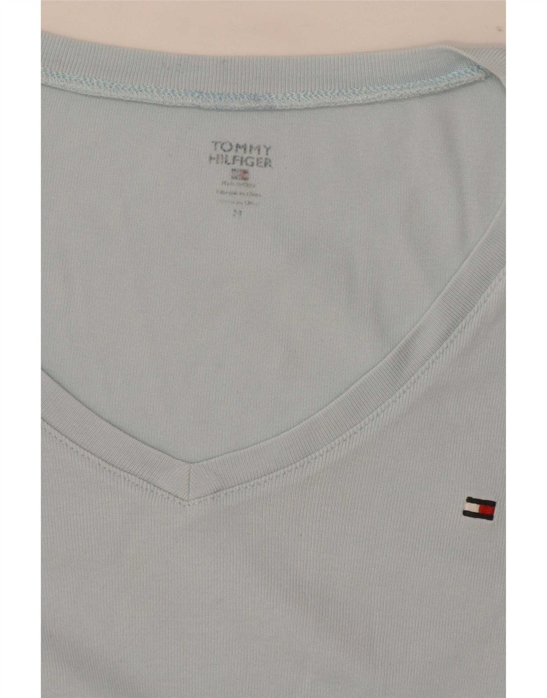 Tommy Hilfiger Γυναικείο T-Shirt Top UK 12 Medium Blue