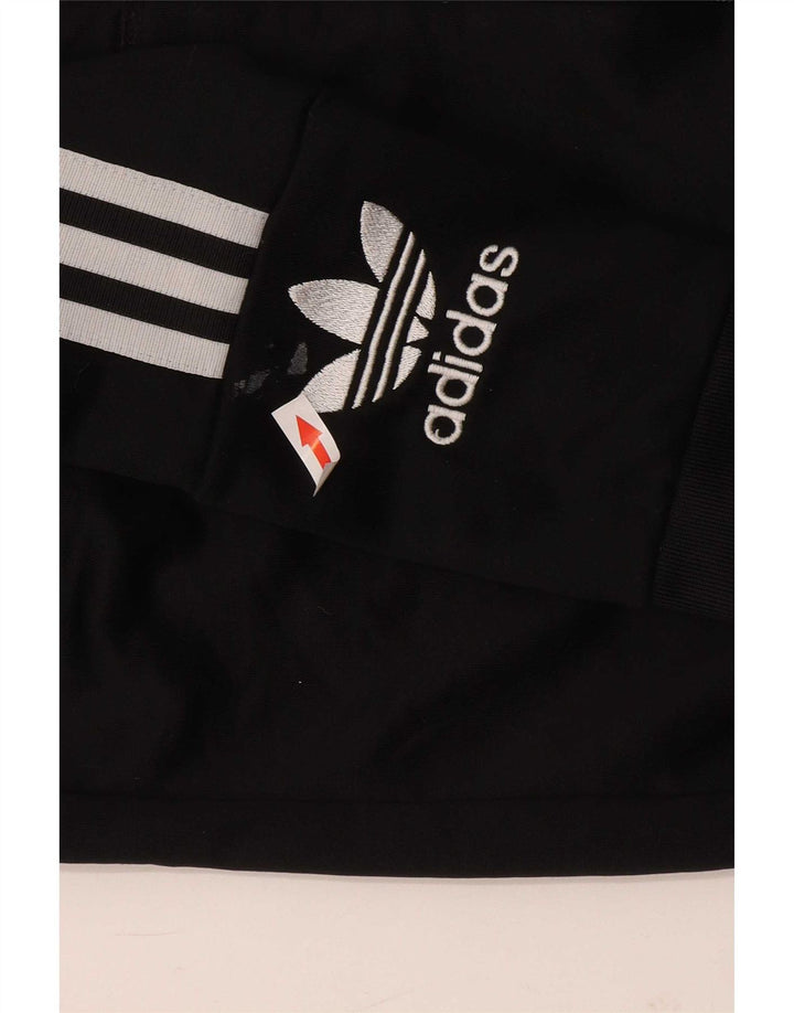Γυναικείο πουλόβερ με κουκούλα με φερμουάρ Adidas UK 12 μεσαίο μαύρο πολυεστέρα