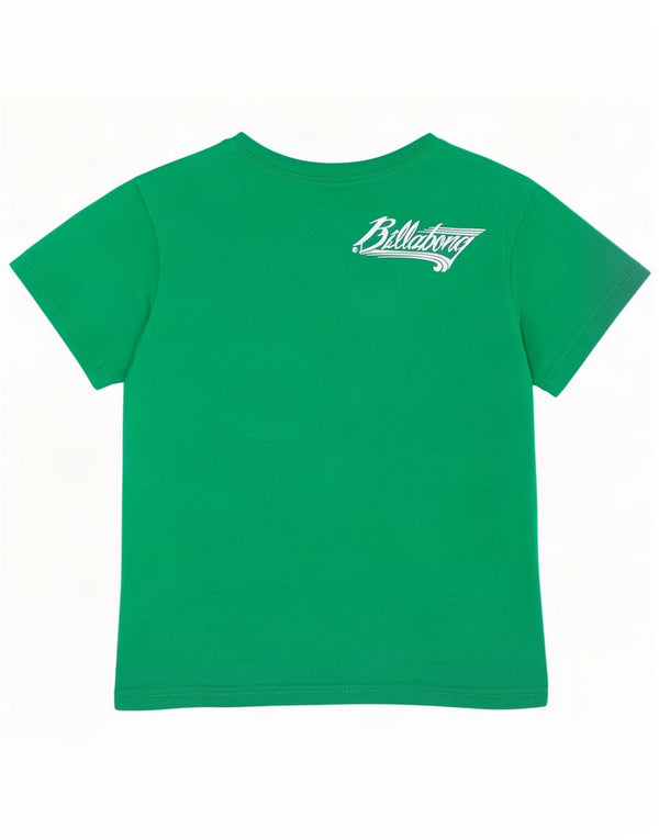 Billabong Boys Graphic T-Shirt Top 5-6 ετών Πράσινο βαμβακερό
