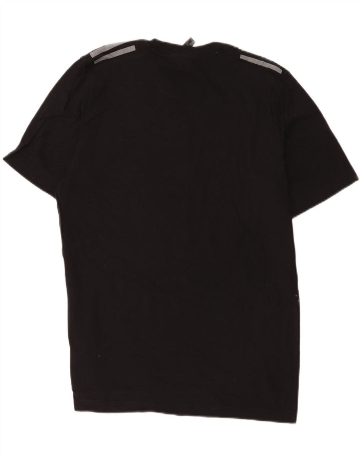 Ανδρικό T-Shirt Adidas Τοπ μεσαίο μαύρο βαμβακερό