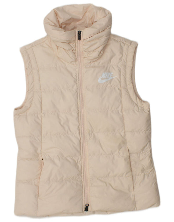 NIKE Γυναικείο Gilet UK 14 Medium Beige Πολυεστέρας