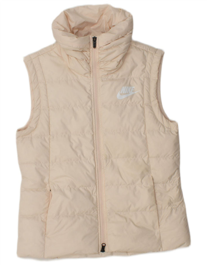 NIKE Γυναικείο Gilet UK 14 Medium Beige Πολυεστέρας