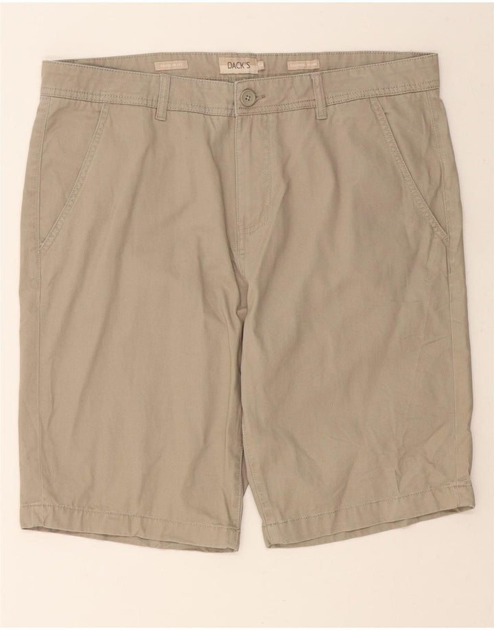 DACK'S Mens Regular Fit Chino Shorts IT 54 2XL W38  Beige Cotton Vintage Dack's and Second-Hand Dack's from Messina Hembry 