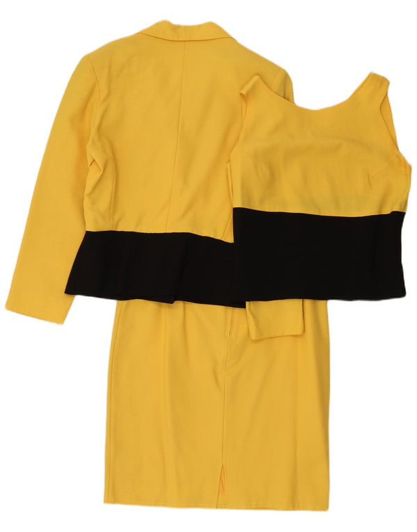 Vintage γυναικείο σετ 3 τεμαχίων UK 12 Medium W30 Yellow Colourblock