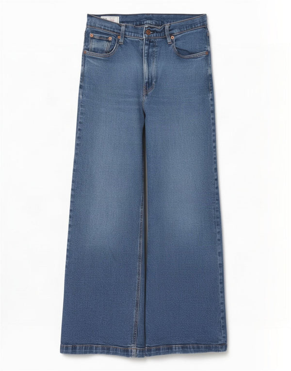 Gap Γυναικείο ψηλόμεσο φαρδύ τζιν US 10 Large W30 L30 Μπλε βαμβακερό