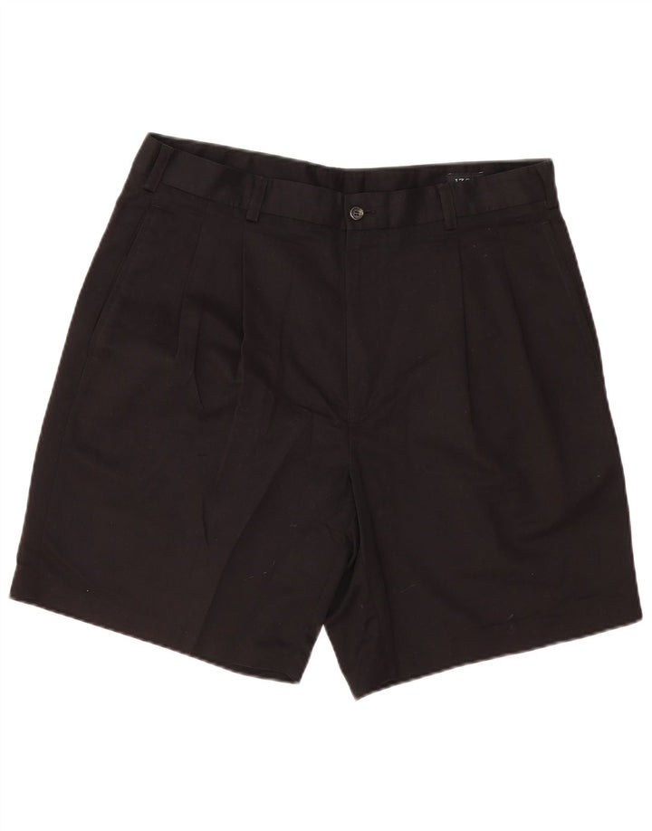 Izod Ανδρικό σορτς Chino με καρφίτσες W36 μεγάλο μαύρο πολυεστέρα
