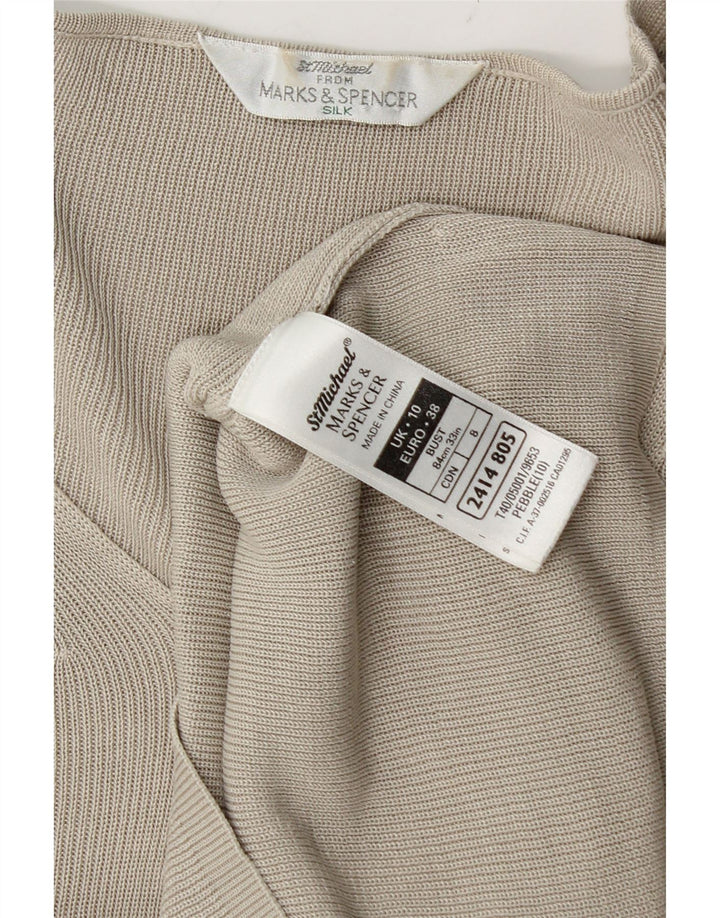 Marks & Spencer Γυναικείο μπλουζάκι υπερμεγέθη Τοπ 10 Μικρό Γκρι Μεταξωτό