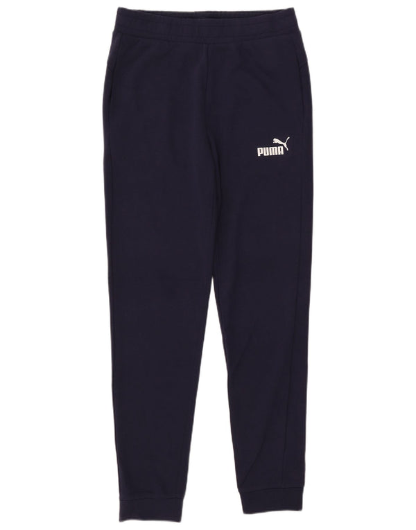 Γυναικεία αθλητική φόρμα PUMA Παντελόνι Joggers UK 14 Medium Navy Blue Cotton