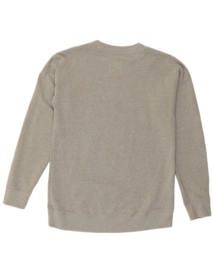 Jack Wills Γυναικείο γραφικό υπερμεγέθη φούτερ Jumper UK 8 Small Grey